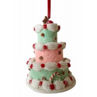ORNAMENT - MINT & PINK 3 LAYER CAKE HANGING