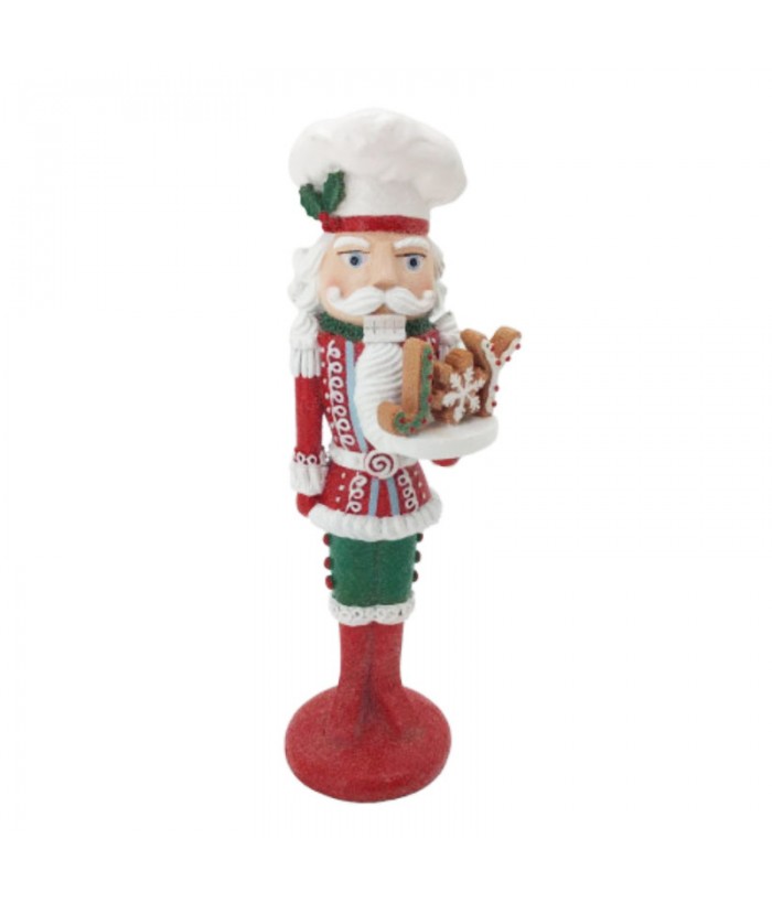 NUTCRACKER WITH JOY, 28cm H