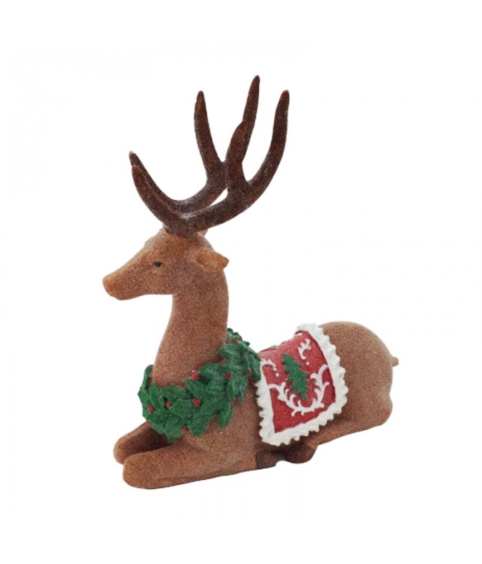 SITTING DEER, 21cm H