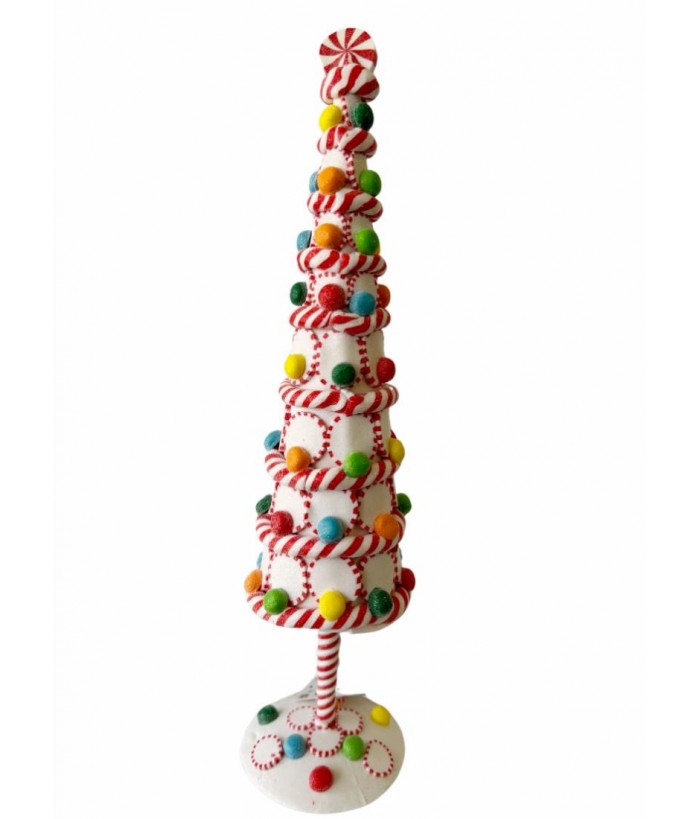 CANE CHRISTMAS TREE, 44.50CM HEIGHT