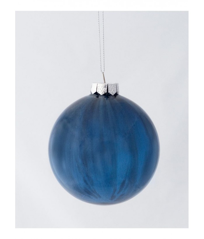BALL ORNAMENT MIDNIGHT BLUE 10CM