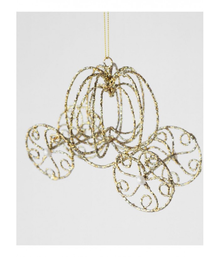 CINDERELLA PUMPKIN CARRIAGE GOLD 20CM
