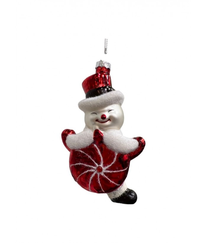 SNOWMAN CANDY SWIRL HANGING