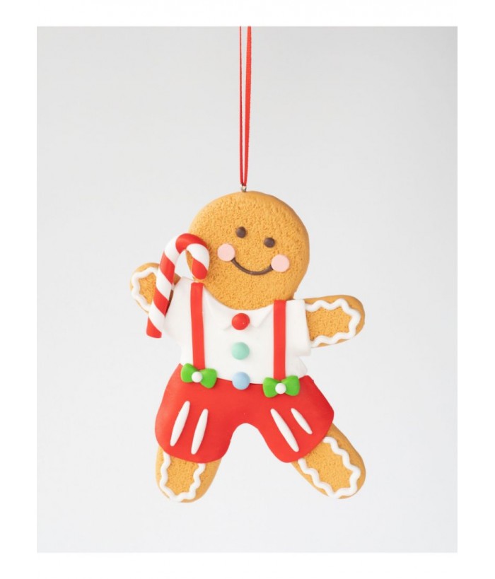 GINGERBREAD SHORTALLS ORNAMENT 