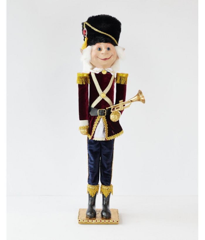 SOLDIER ELF BURGUNDY, 65CM