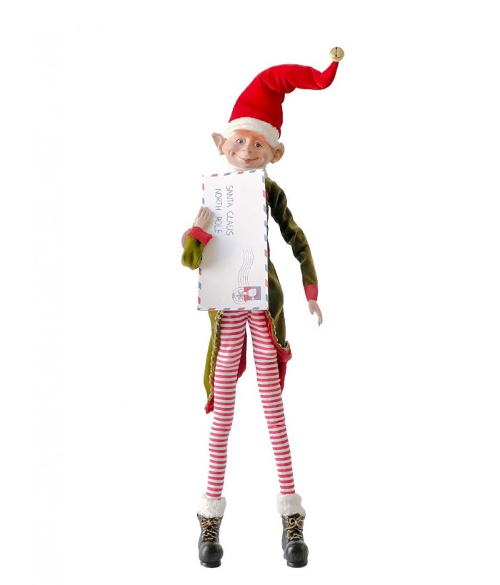POSABLE LETTER ELF 86CM