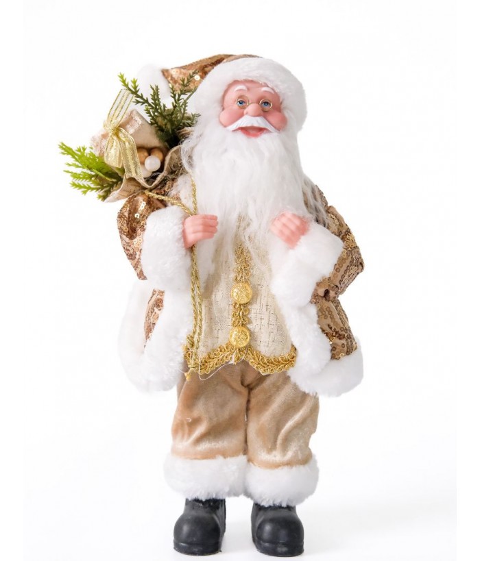  GOLD SANTA STANDING 30CM