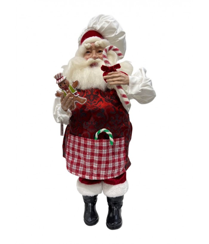SANTA IN THE CANDY WORKSHOP  60cmH